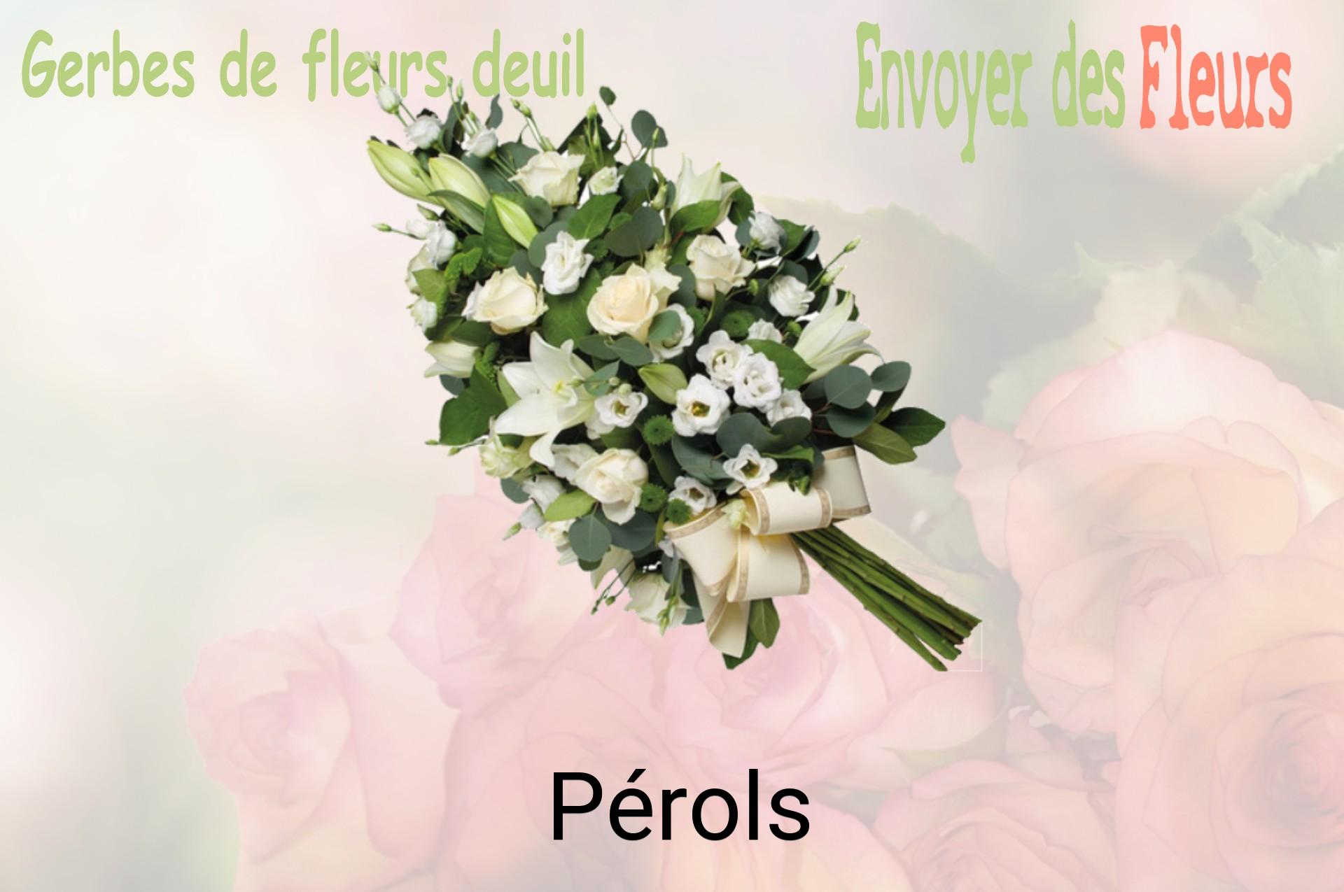 Gerbe de fleurs de deuil livrée à Pérols